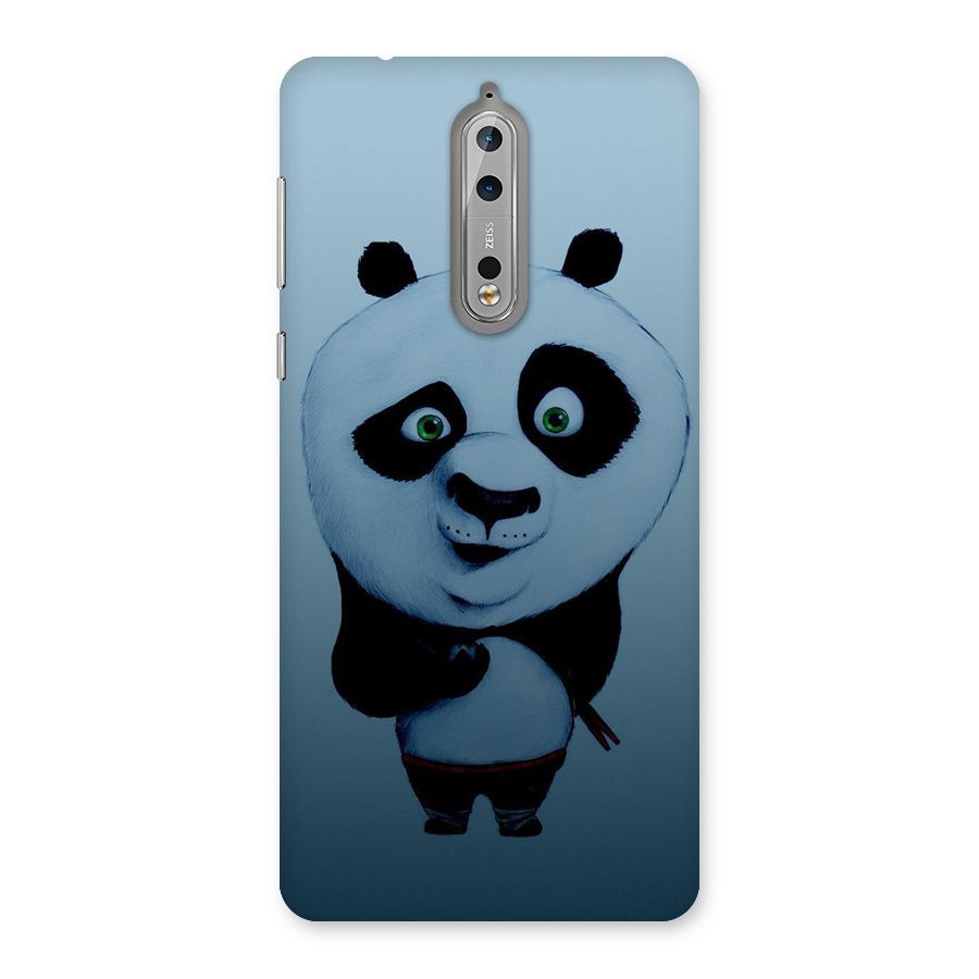 Confused Cute Panda Back Case for Nokia 8