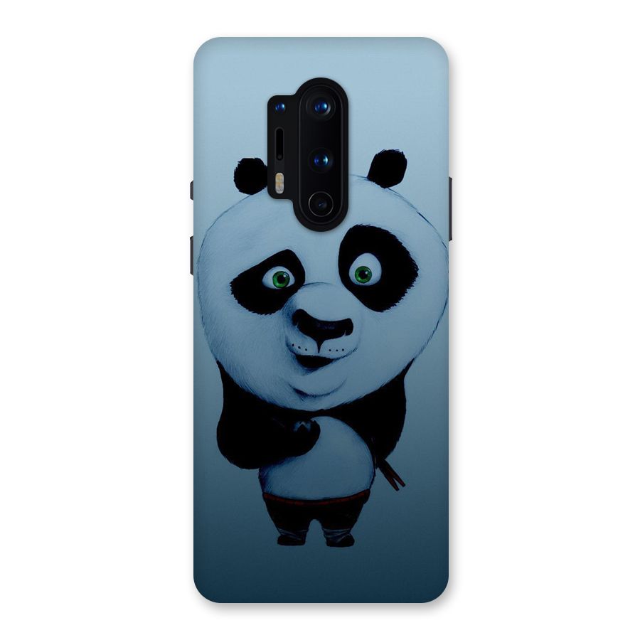 Confused Cute Panda Back Case for OnePlus 8 Pro