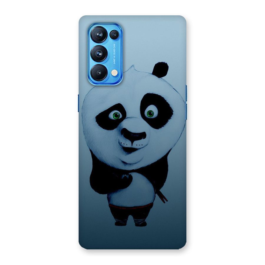 Confused Cute Panda Back Case for Oppo Reno5 Pro 5G