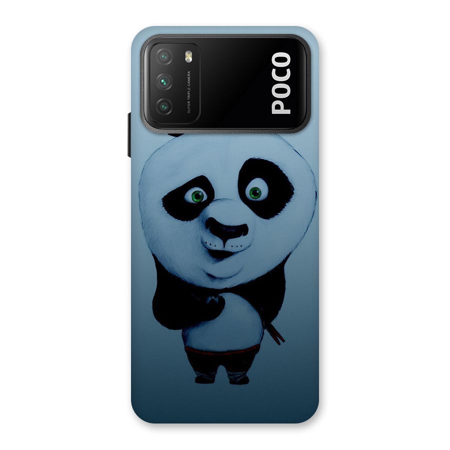Confused Cute Panda Back Case for Poco M3