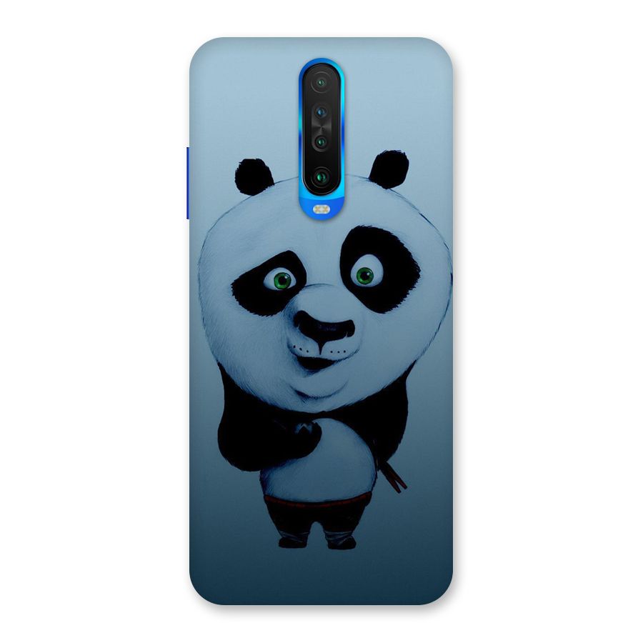 Confused Cute Panda Back Case for Poco X2