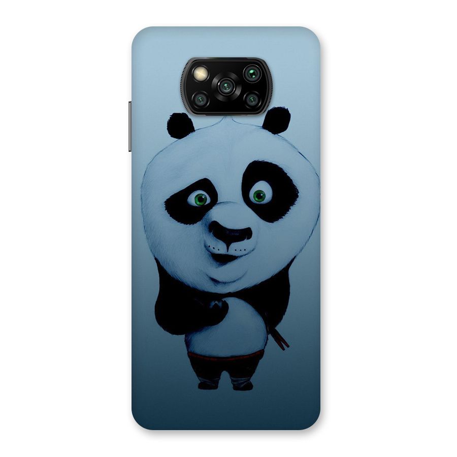 Confused Cute Panda Back Case for Poco X3