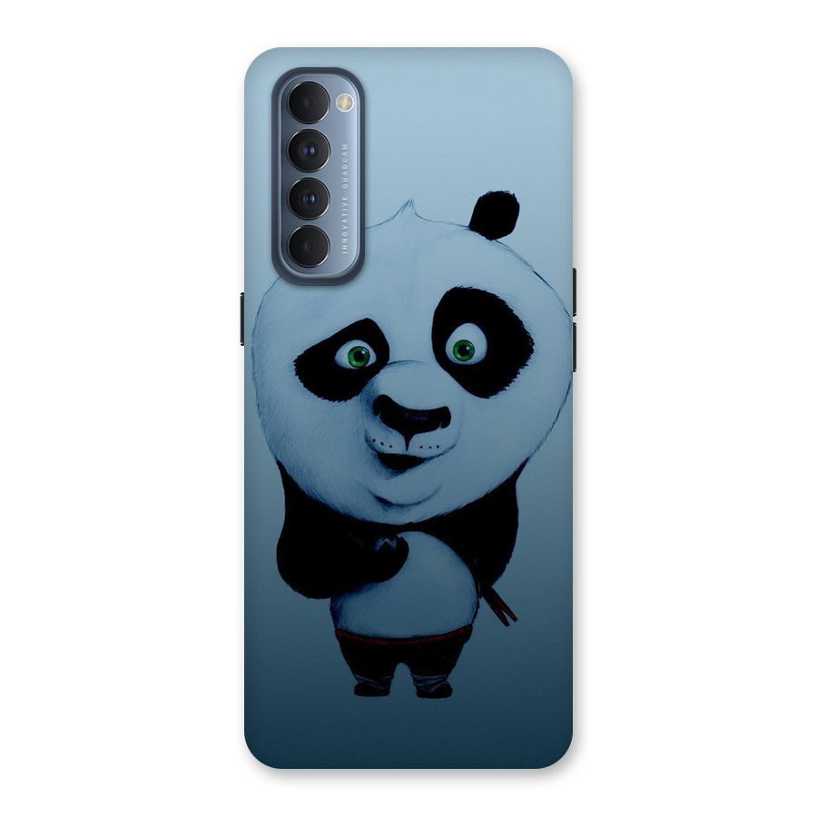 Confused Cute Panda Back Case for Reno4 Pro