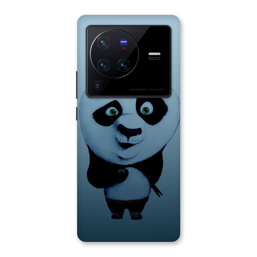 Confused Cute Panda Back Case for Vivo X80 Pro