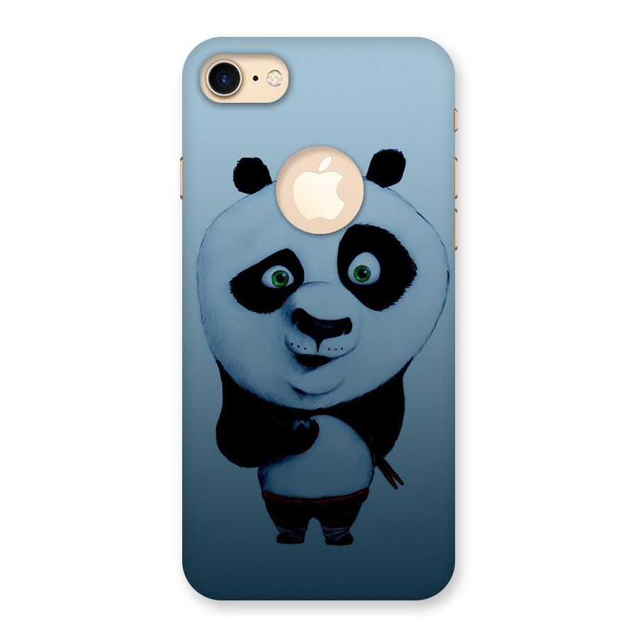 Confused Cute Panda Back Case for iPhone 7 Logo Cut