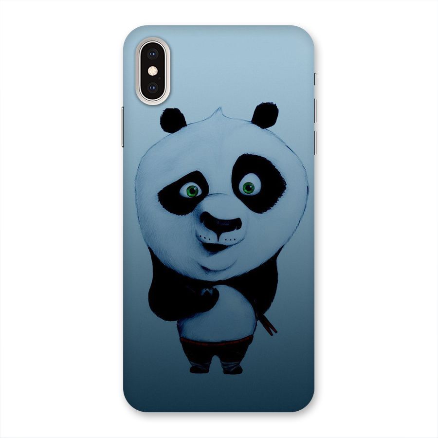Confused Cute Panda Back Case for iPhone XS Max