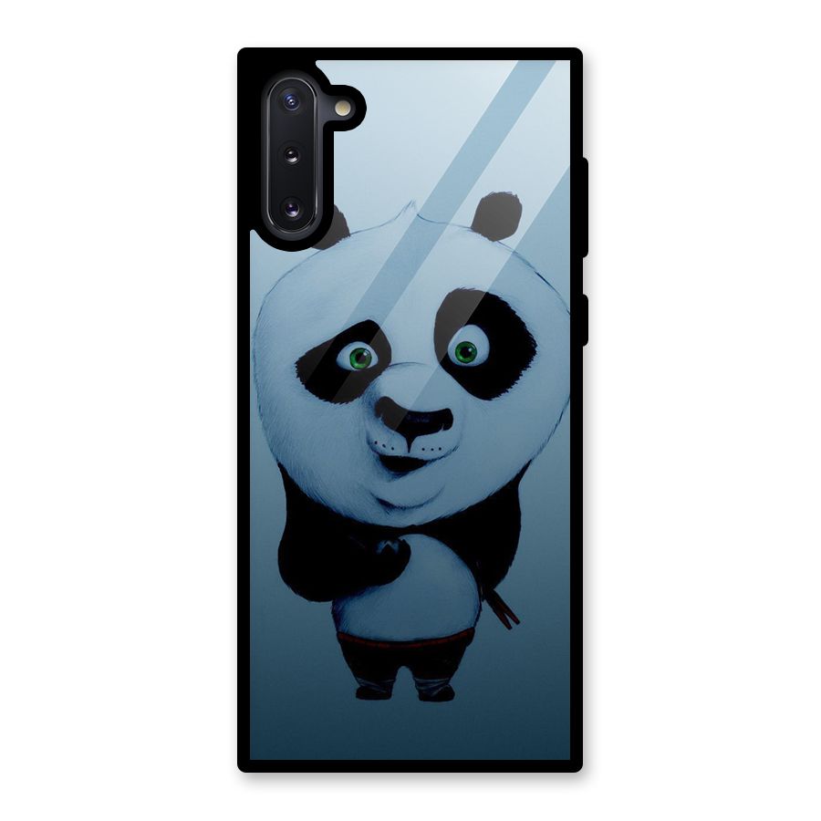 Confused Cute Panda Glass Back Case for Galaxy Note 10