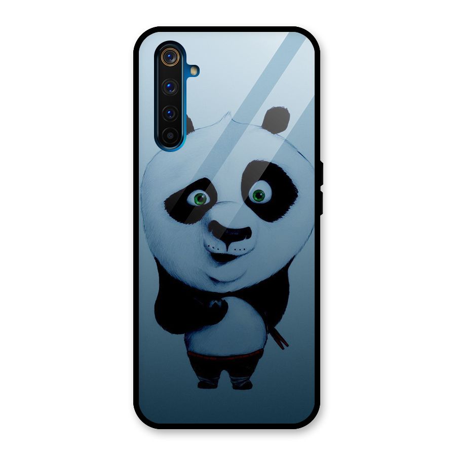 Confused Cute Panda Glass Back Case for Realme 6 Pro
