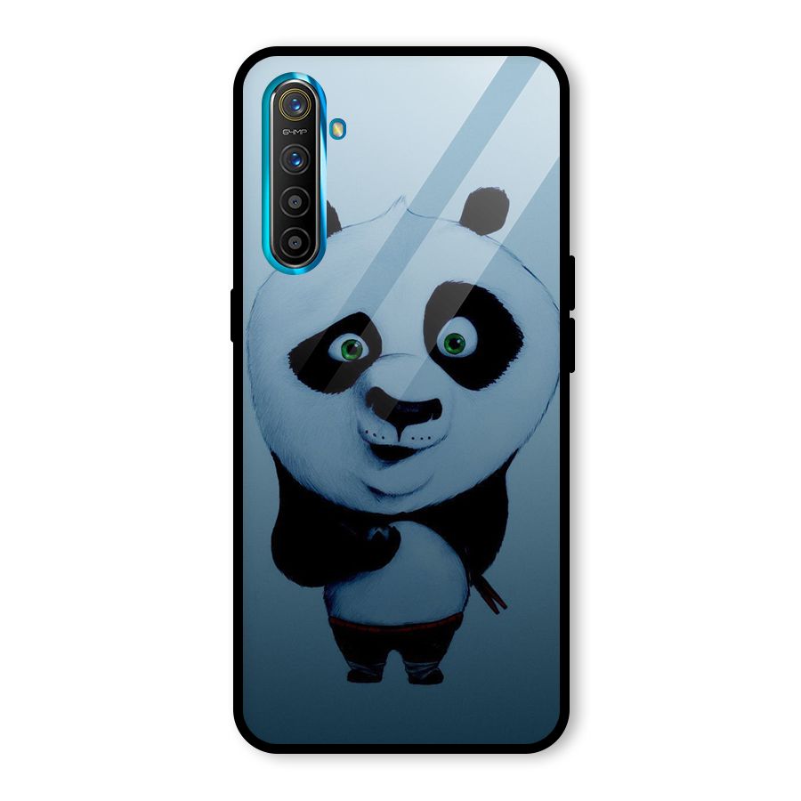 Confused Cute Panda Glass Back Case for Realme X2