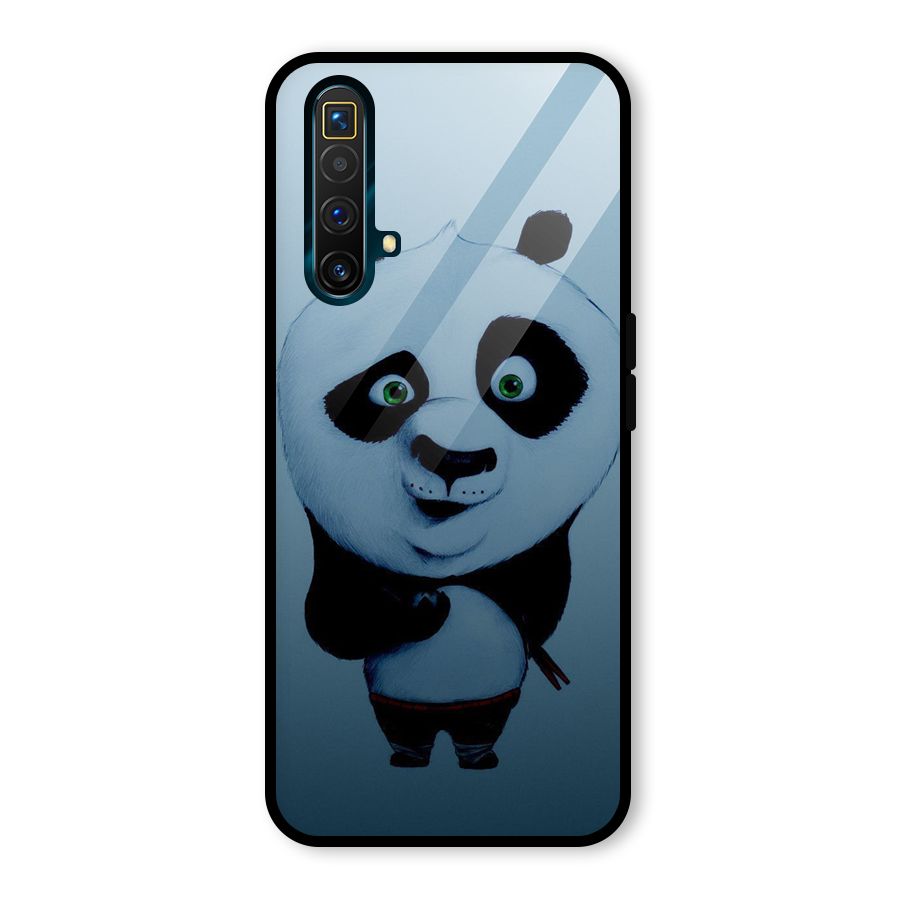 Confused Cute Panda Glass Back Case for Realme X3 SuperZoom