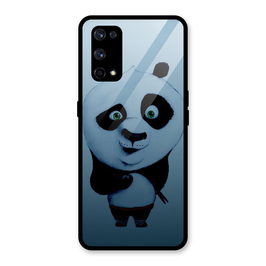 Confused Cute Panda Glass Back Case for Realme X7 Pro