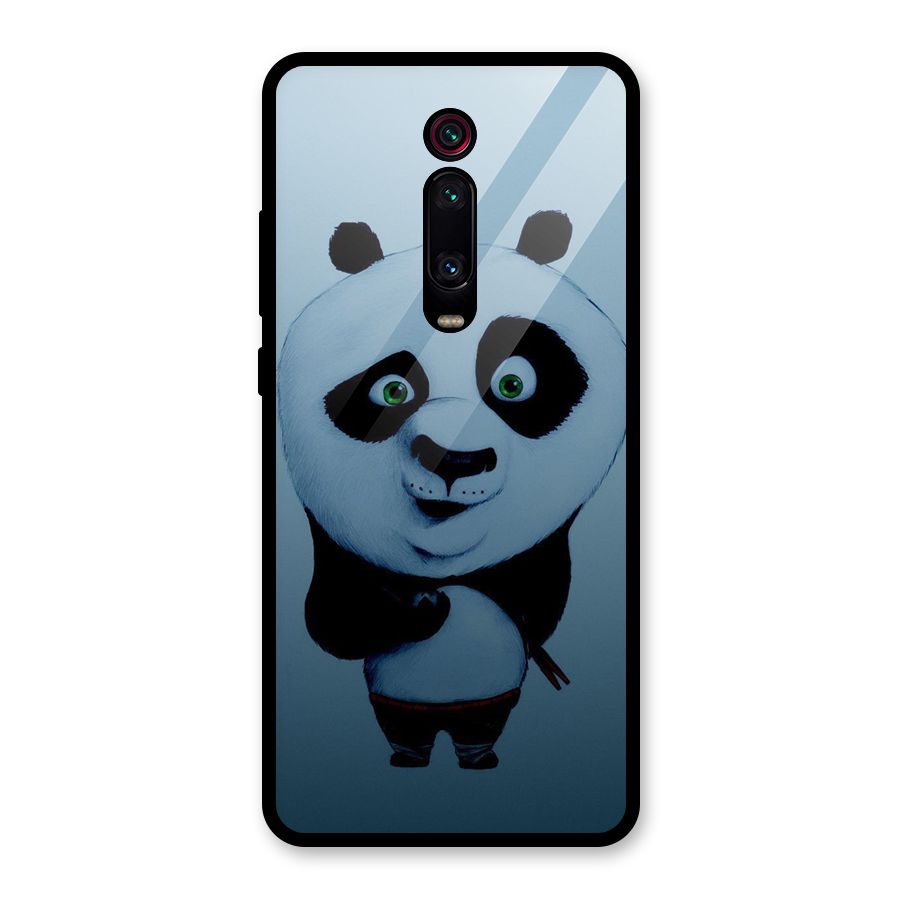 Confused Cute Panda Glass Back Case for Redmi K20 Pro