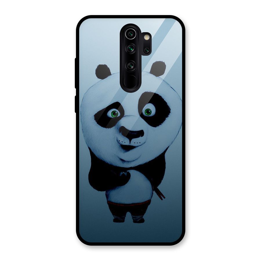 Confused Cute Panda Glass Back Case for Redmi Note 8 Pro