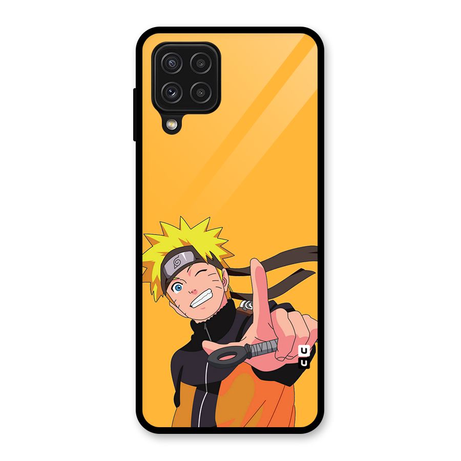 Cool Aesthetic Naruto Glass Back Case for Galaxy A22 4G