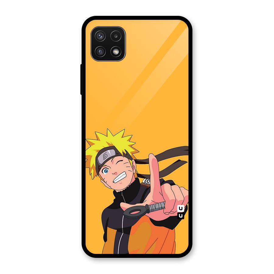 Cool Aesthetic Naruto Glass Back Case for Galaxy A22 5G