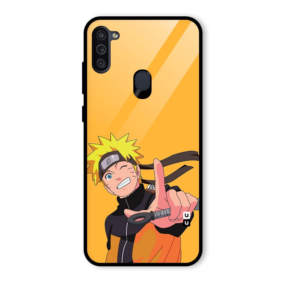 Cool Aesthetic Naruto Glass Back Case for Galaxy M11