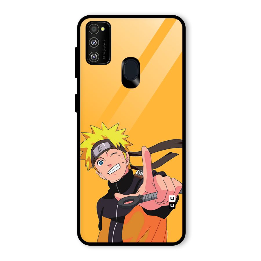 Cool Aesthetic Naruto Glass Back Case for Galaxy M30s