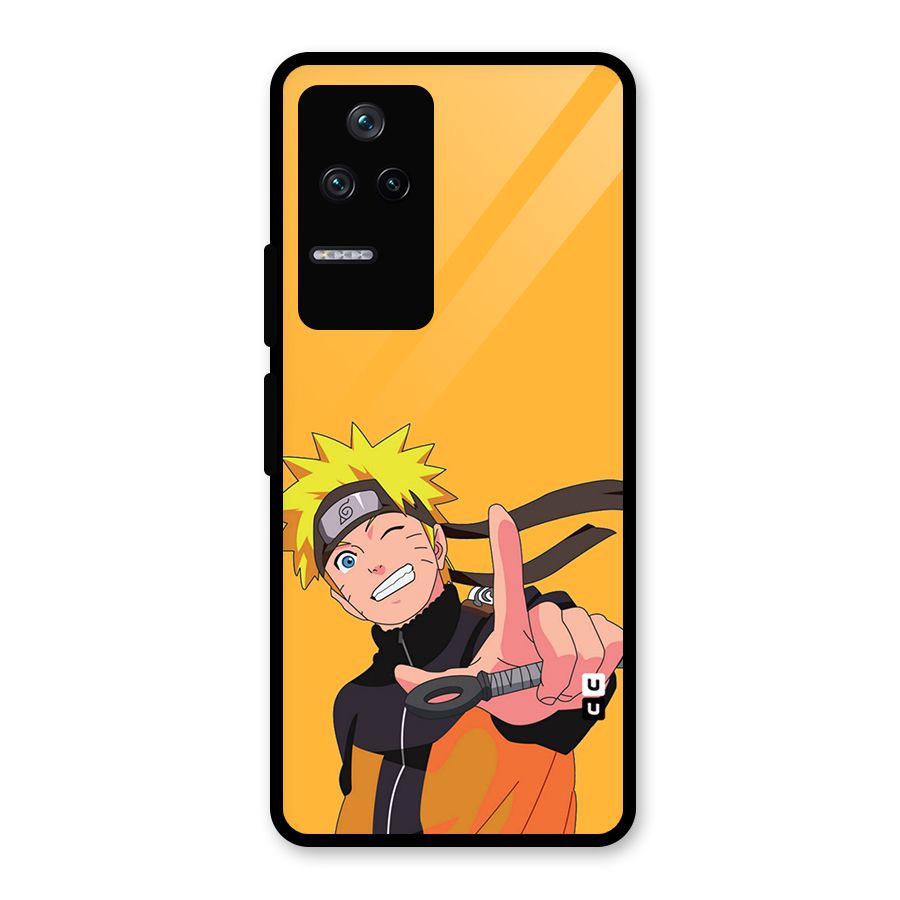 Cool Aesthetic Naruto Glass Back Case for Poco F4 5G