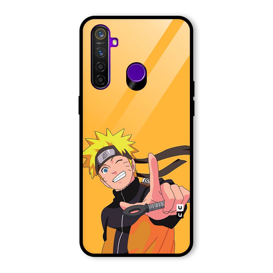 Cool Aesthetic Naruto Glass Back Case for Realme 5 Pro