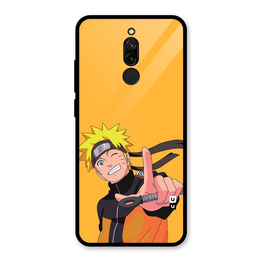 Cool Aesthetic Naruto Glass Back Case for Redmi 8