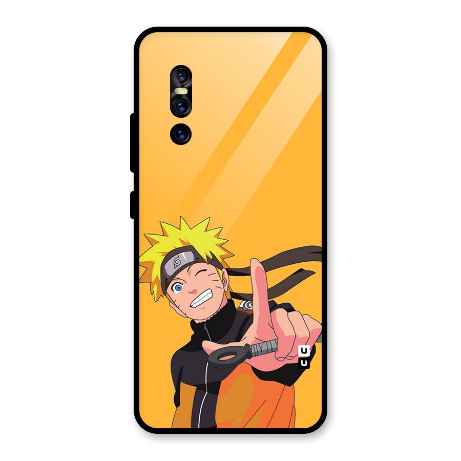 Cool Aesthetic Naruto Glass Back Case for Vivo V15 Pro