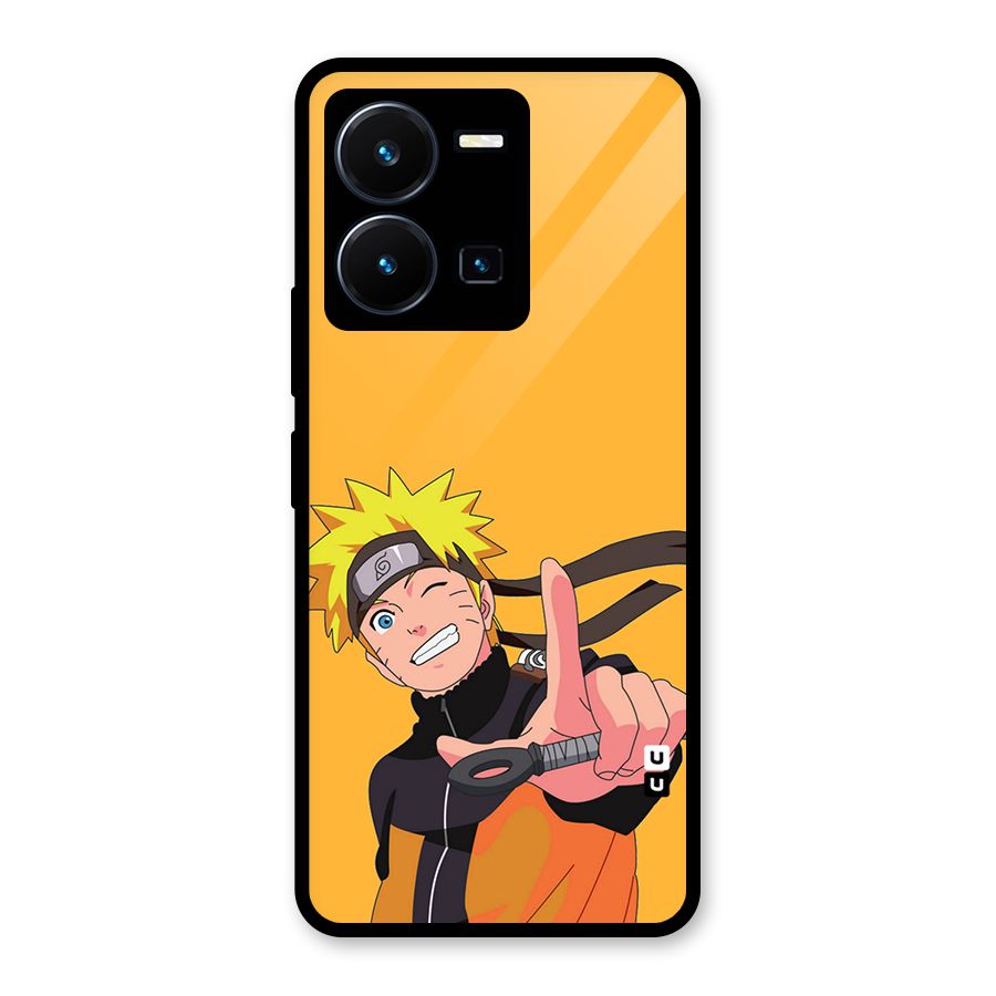 Cool Aesthetic Naruto Glass Back Case for Vivo Y35