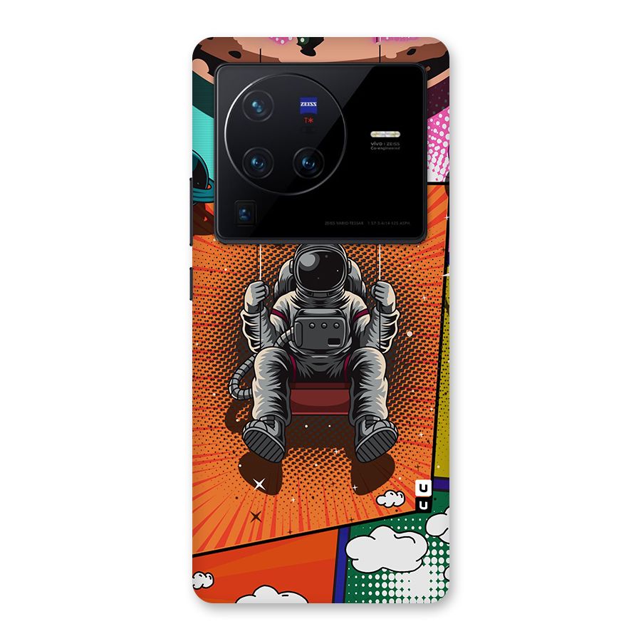 Cool Astraunaut Comic Swing Back Case for Vivo X80 Pro