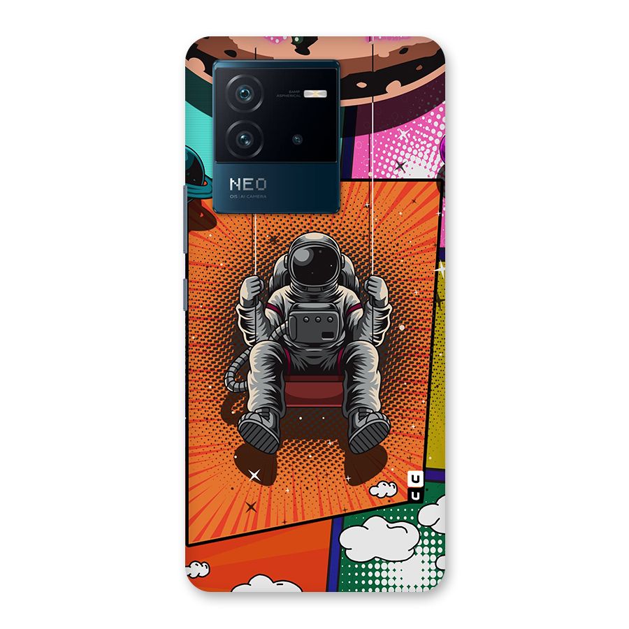 Cool Astraunaut Comic Swing Back Case for Vivo iQOO Neo 6 5G