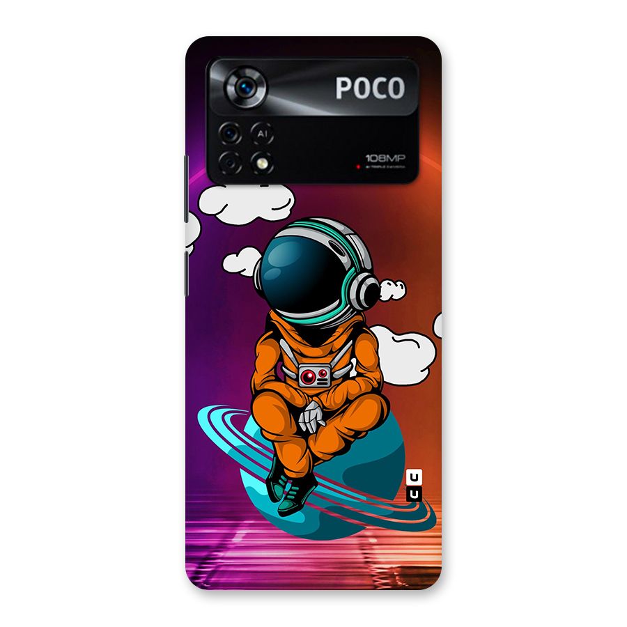 Cool Astraunaut Relaxing Back Case for Poco X4 Pro 5G