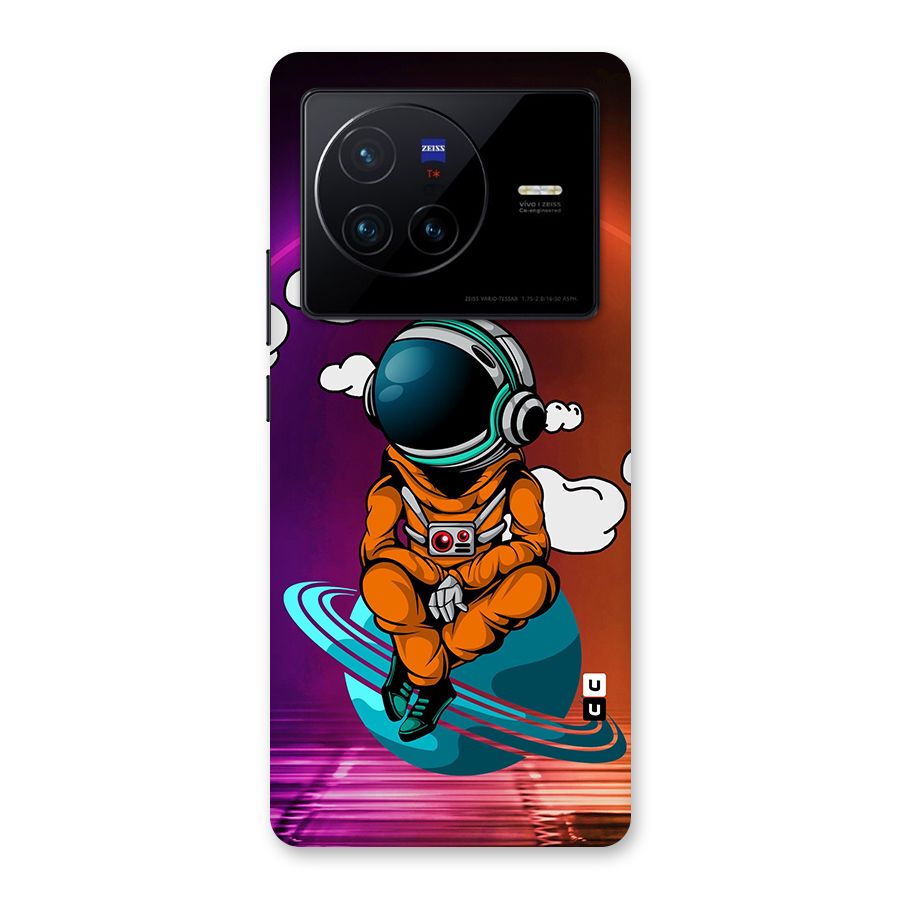 Cool Astraunaut Relaxing Back Case for Vivo X80