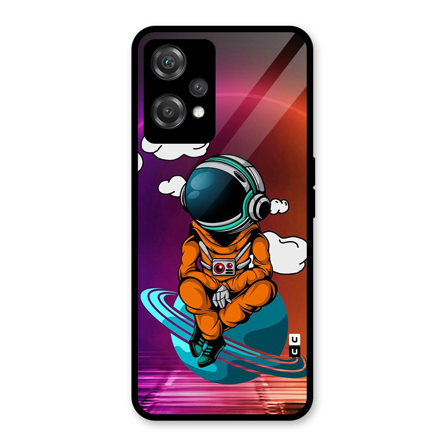 Cool Astraunaut Relaxing Glass Back Case for OnePlus Nord CE 2 Lite 5G