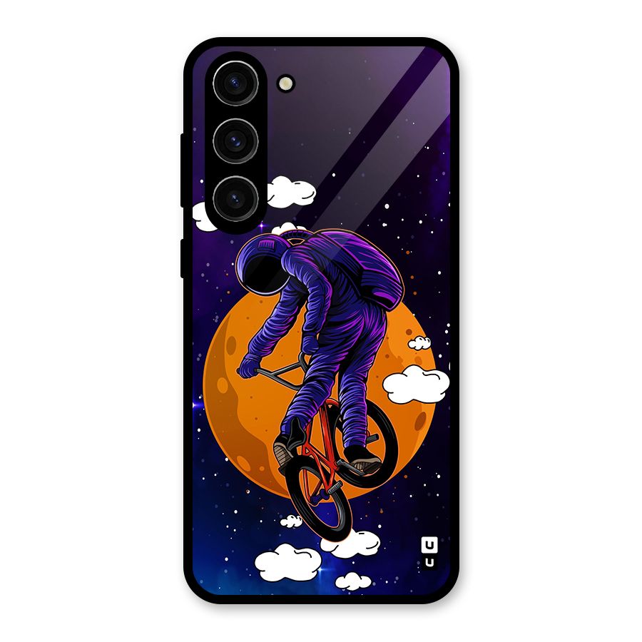 Cool Astro Cyclist Glass Back Case for Galaxy S23 Plus