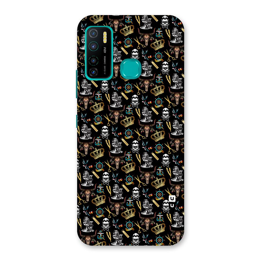 Cool Barber Pattern Back Case for Infinix Hot 9 Pro