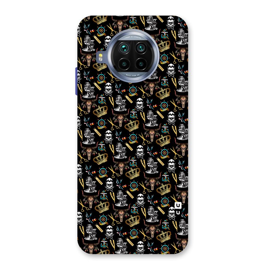 Cool Barber Pattern Back Case for Mi 10i