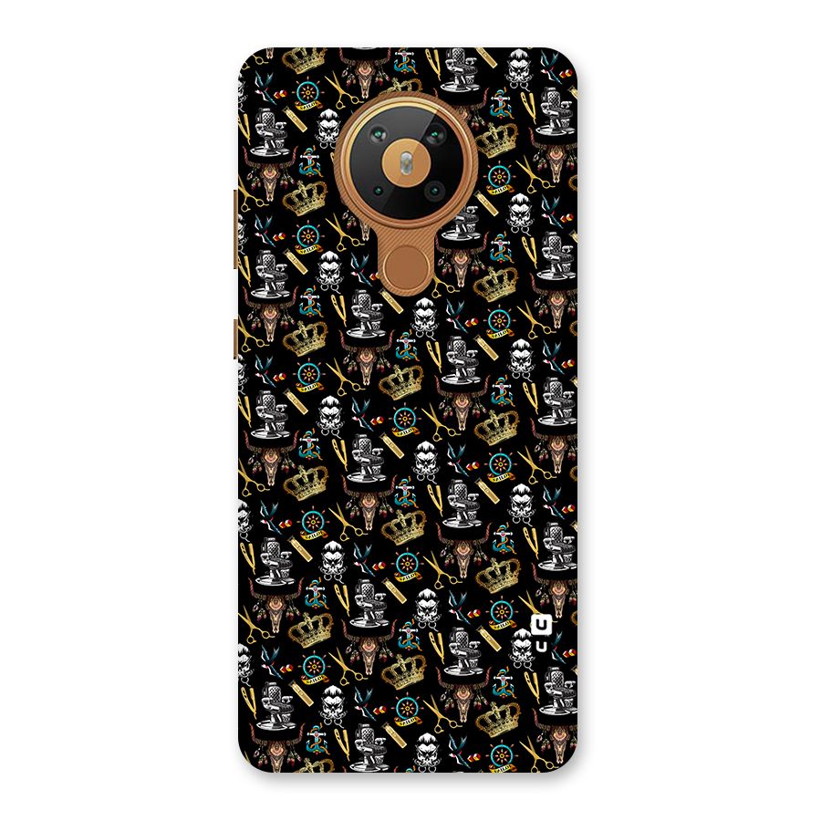 Cool Barber Pattern Back Case for Nokia 5.3