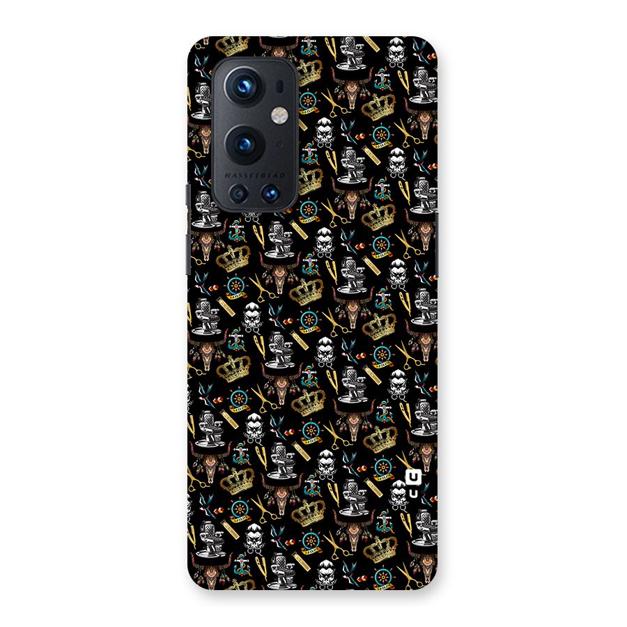 Cool Barber Pattern Back Case for OnePlus 9 Pro