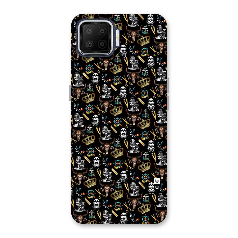 Cool Barber Pattern Back Case for Oppo F17