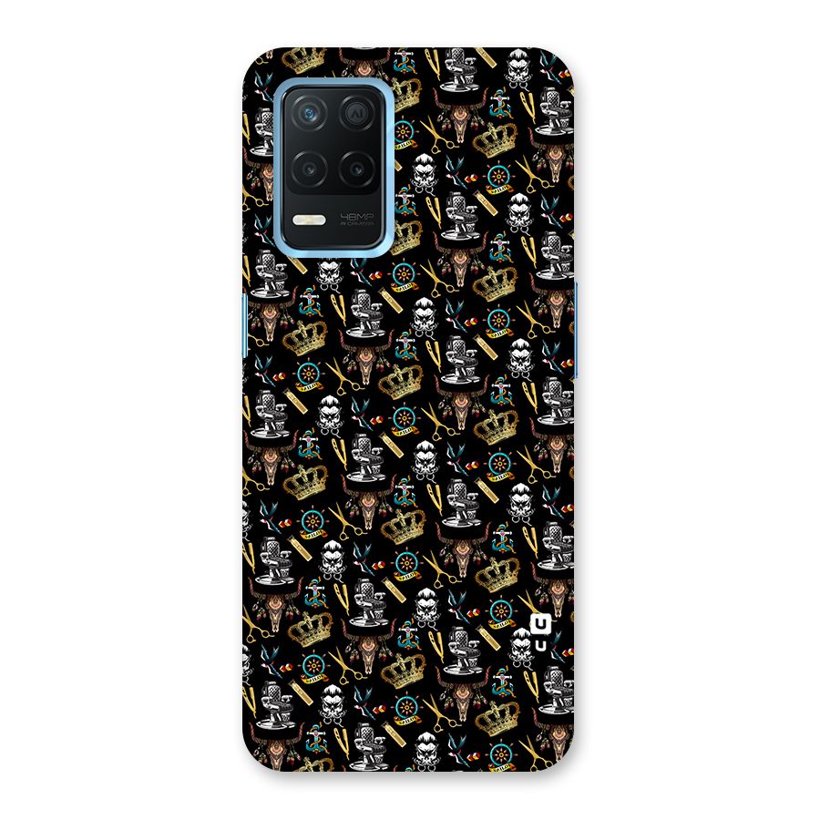 Cool Barber Pattern Back Case for Realme 8s 5G