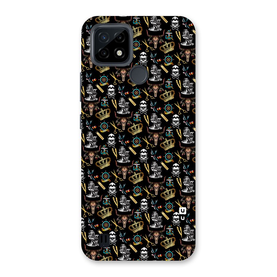 Cool Barber Pattern Back Case for Realme C21