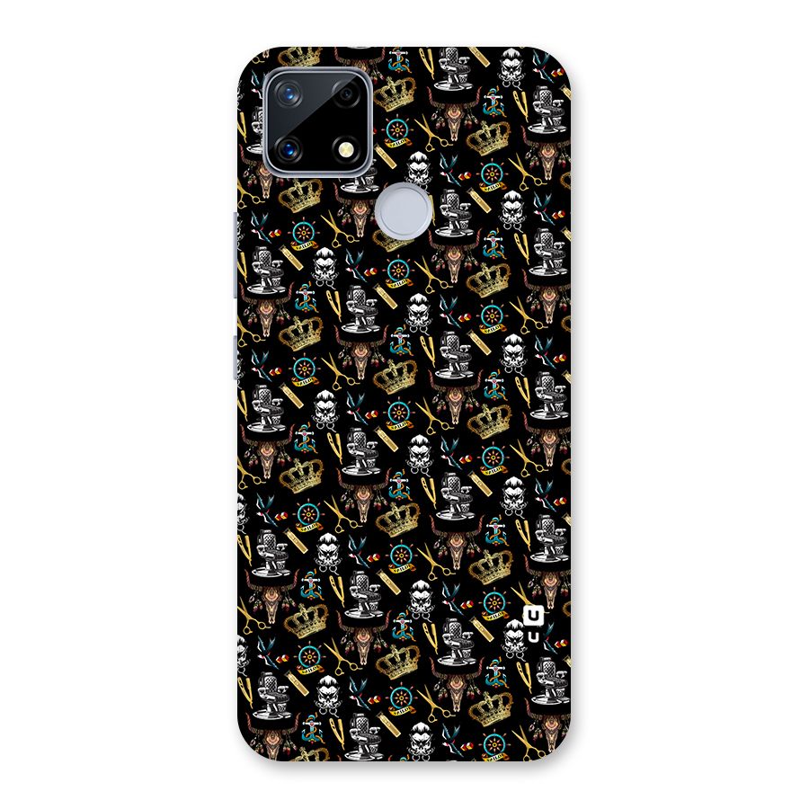 Cool Barber Pattern Back Case for Realme Narzo 20
