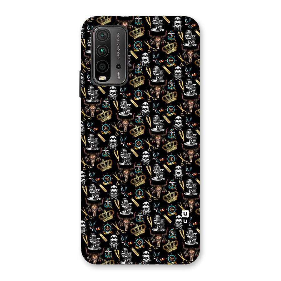 Cool Barber Pattern Back Case for Redmi 9 Power