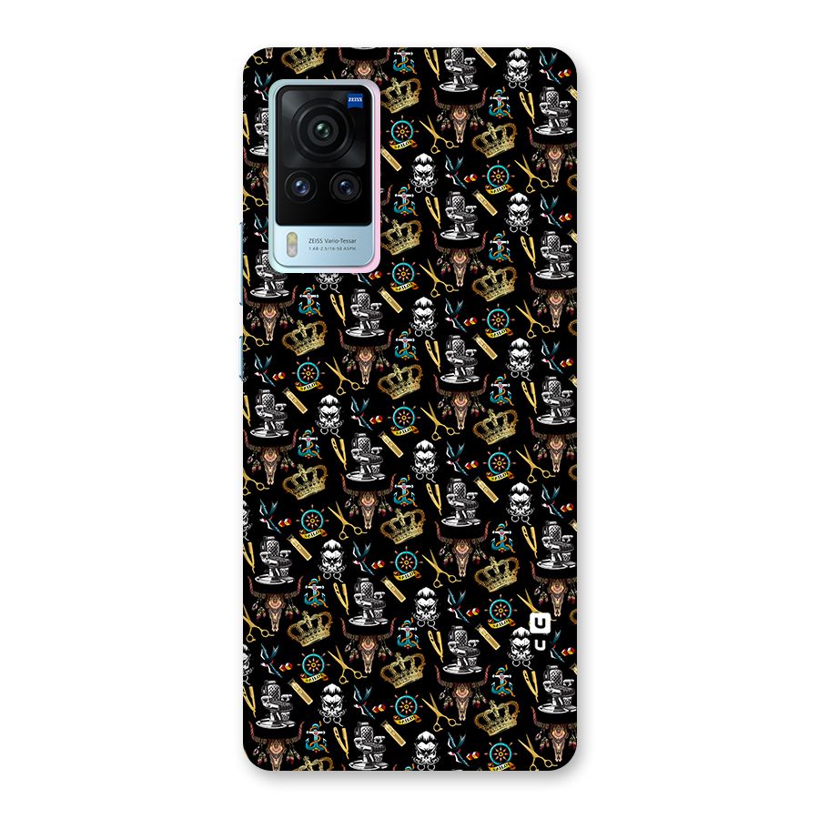 Cool Barber Pattern Back Case for Vivo X60 Pro