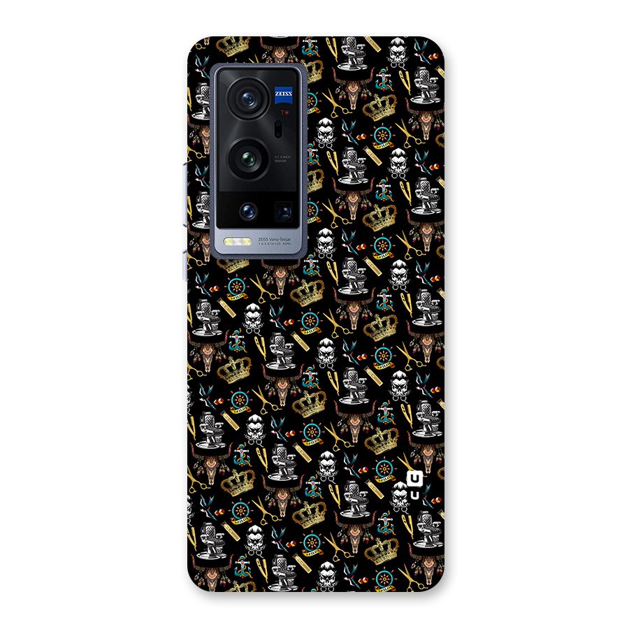 Cool Barber Pattern Back Case for Vivo X60 Pro Plus