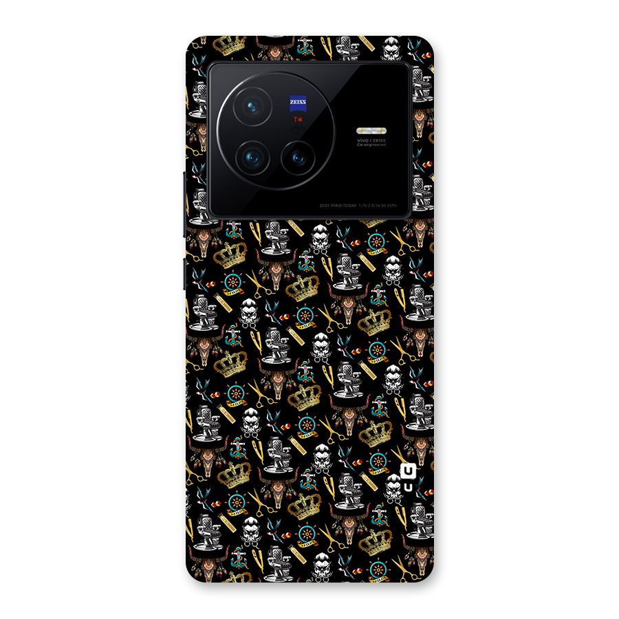 Cool Barber Pattern Back Case for Vivo X80