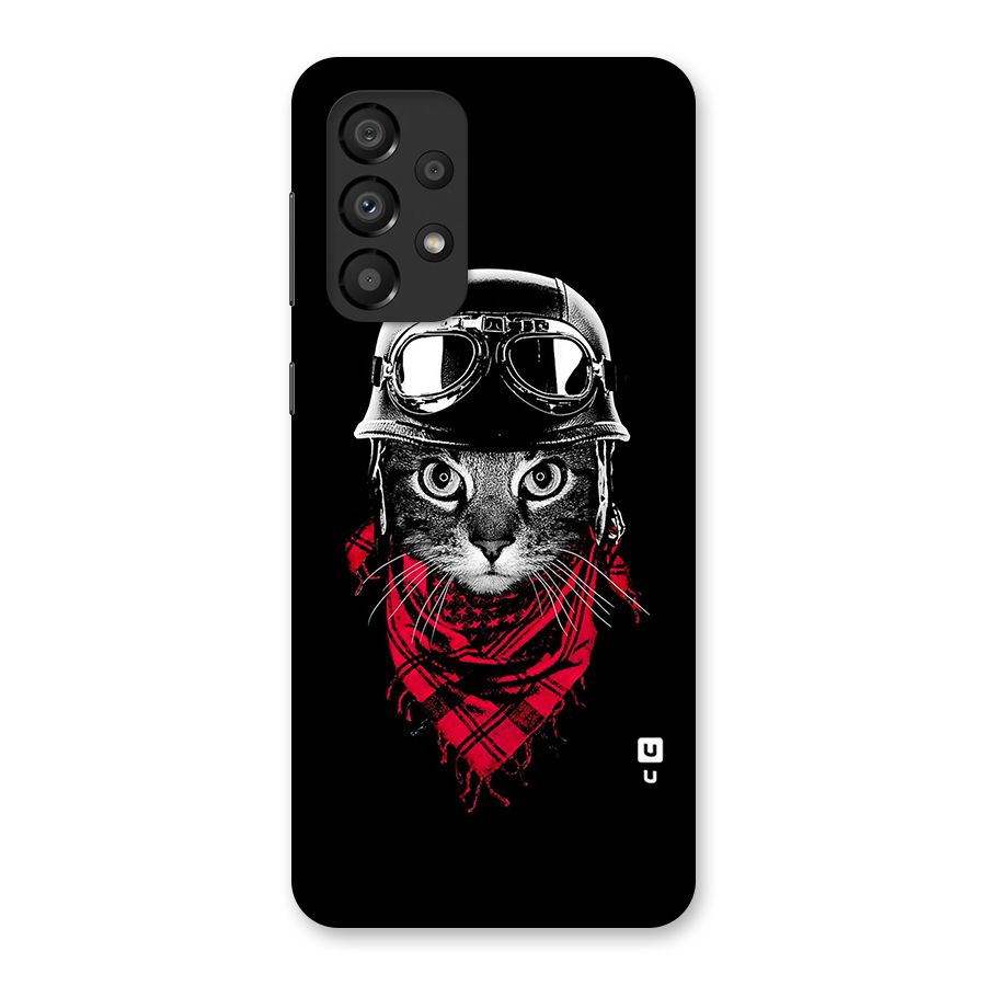 Cool Biker Cat Back Case for Galaxy A33 5G