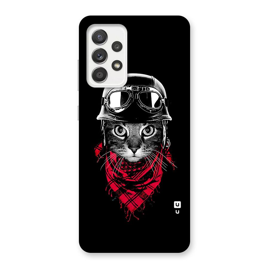 Cool Biker Cat Back Case for Galaxy A52