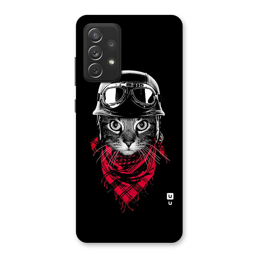 Cool Biker Cat Back Case for Galaxy A72