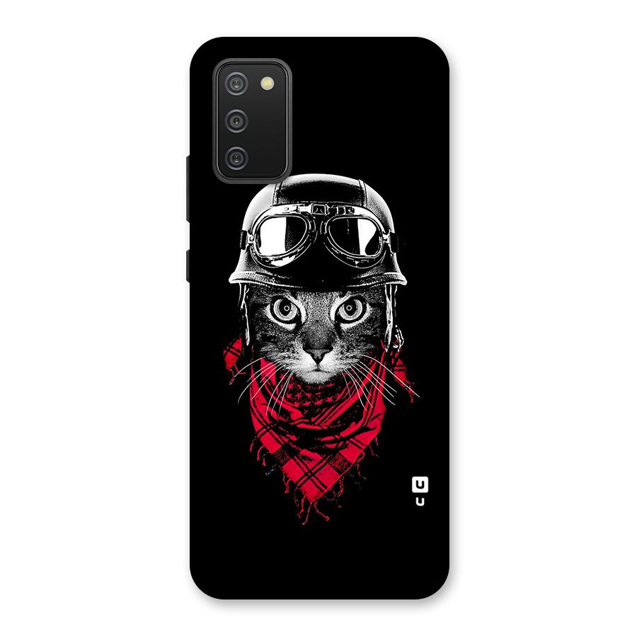Cool Biker Cat Back Case for Galaxy M02s