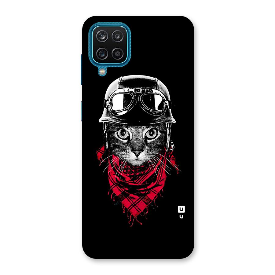Cool Biker Cat Back Case for Galaxy M12