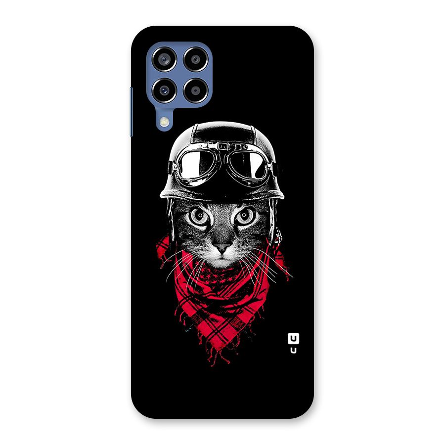Cool Biker Cat Back Case for Galaxy M53 5G
